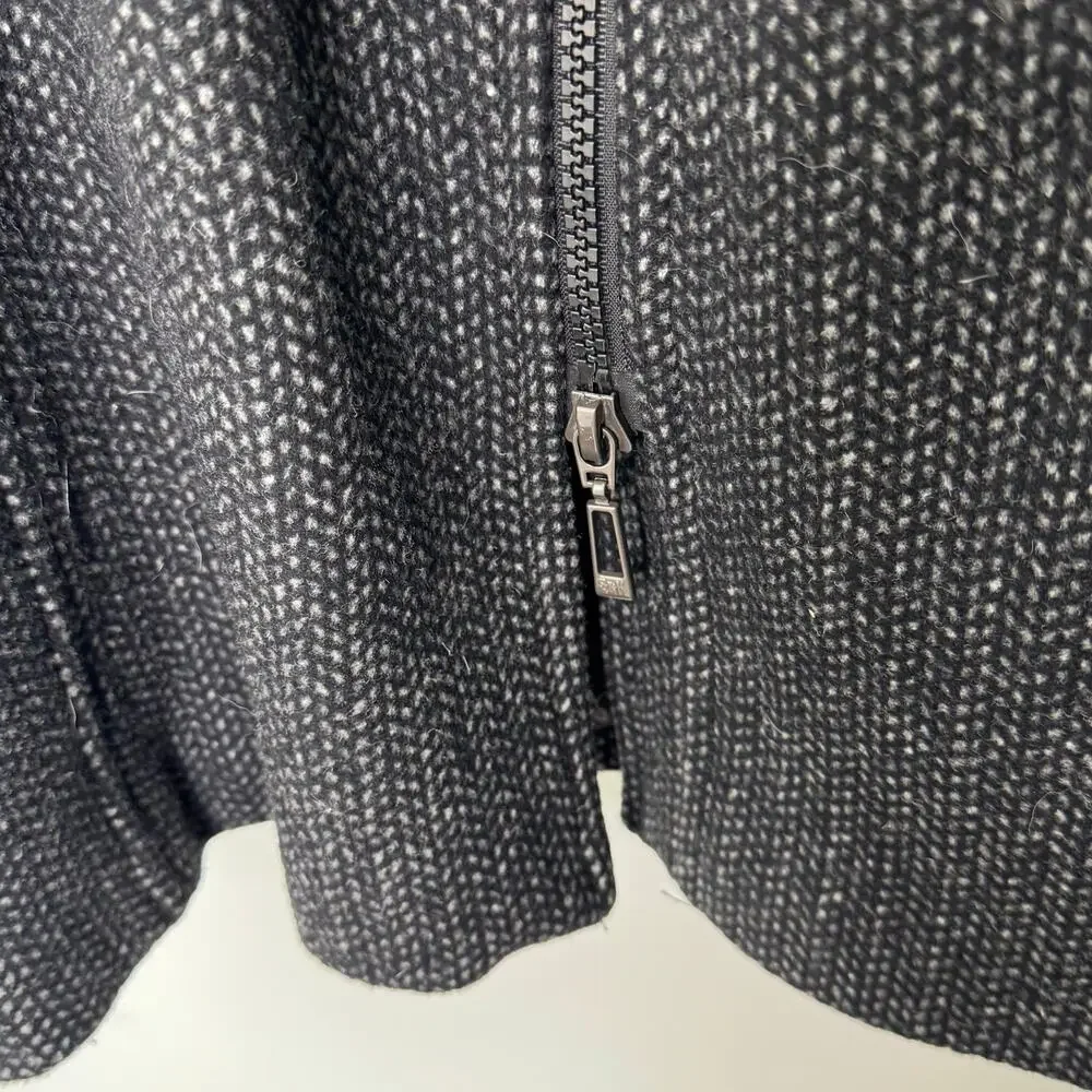 Soia & Kyo‎ Wool Trench Coat Women's Size Small Black